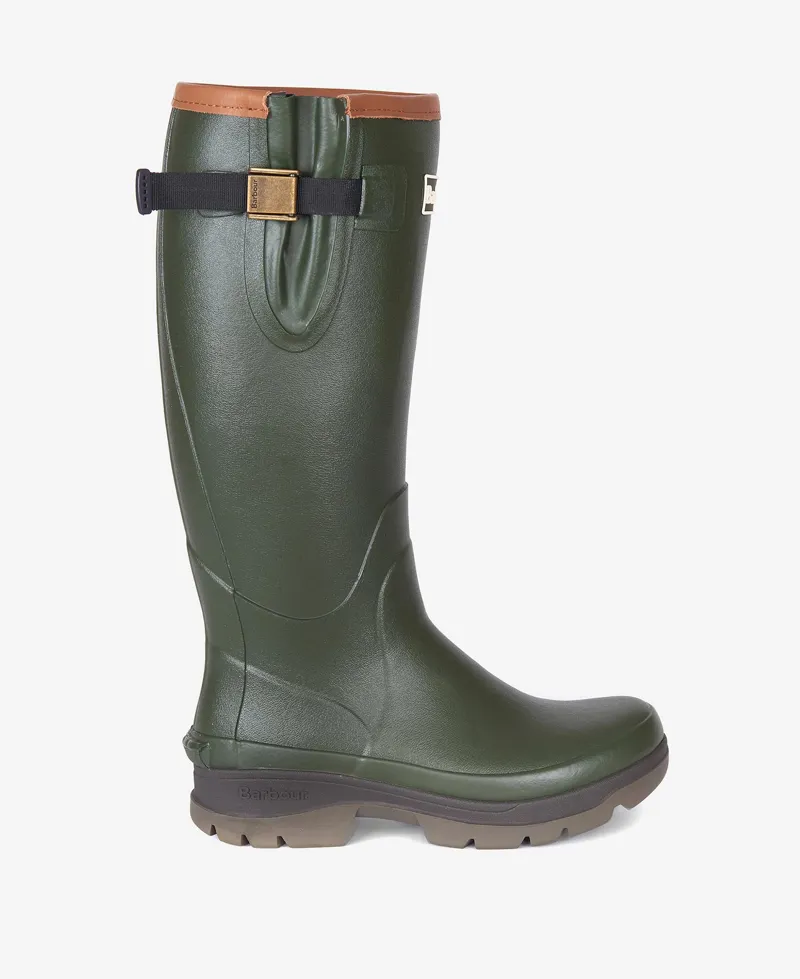 Barbour Womens Tempest Wellington Boot Olive-3